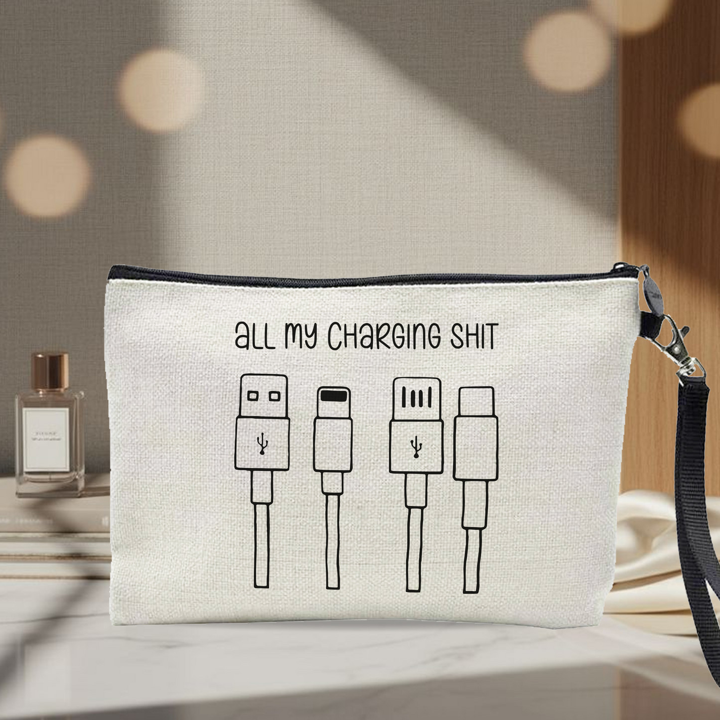 Charging - Linen Handbag