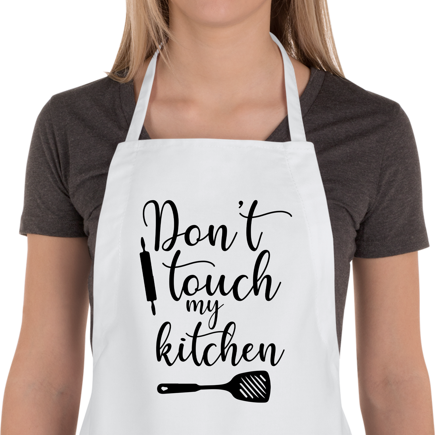Don't Touch My Kitchen - White Apron