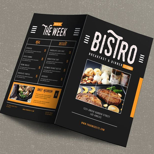 A4 Bifold Brochures double sided