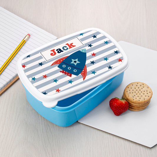 Blue Plastic Lunch Box