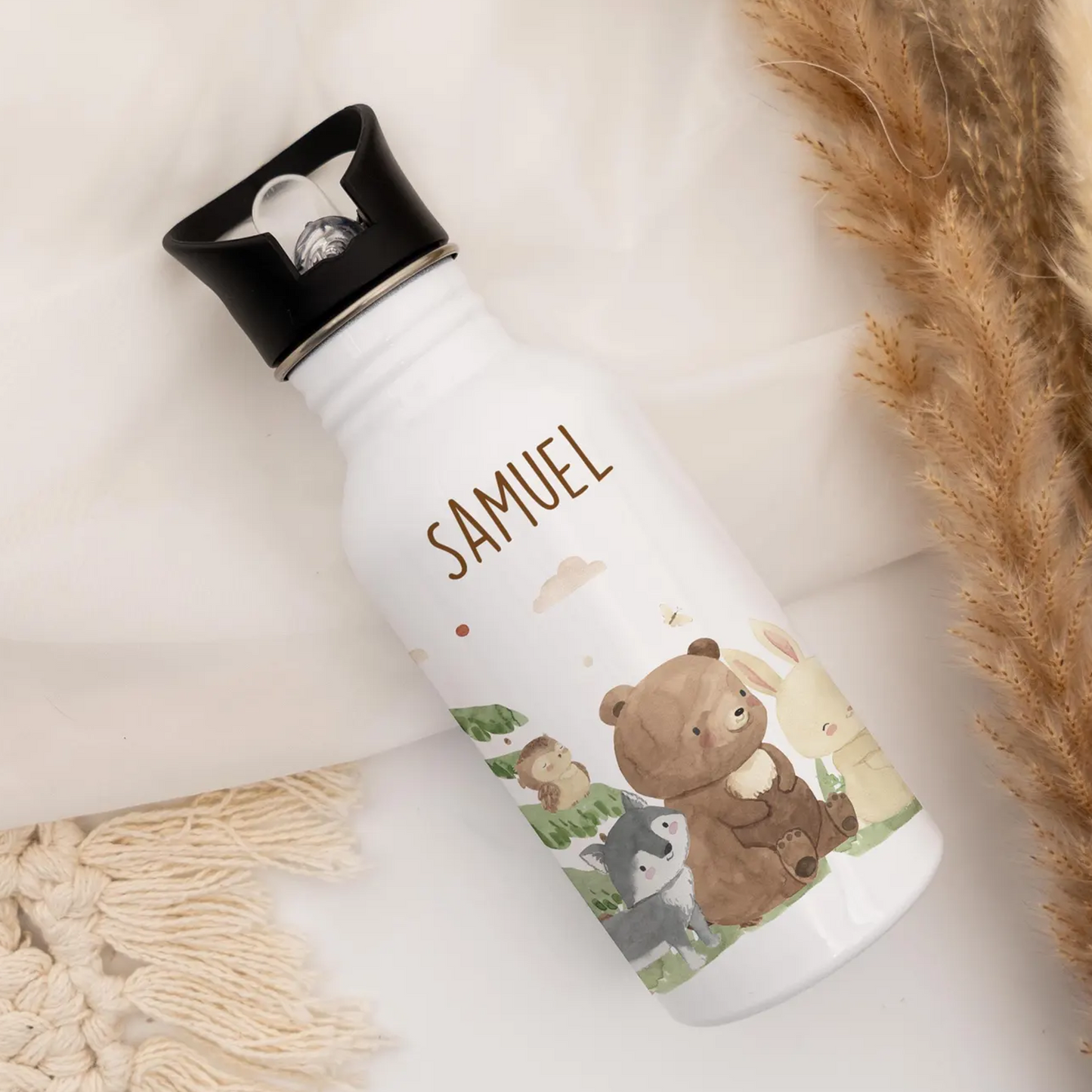 Cute Bear - Stainless Steel Water Bottle