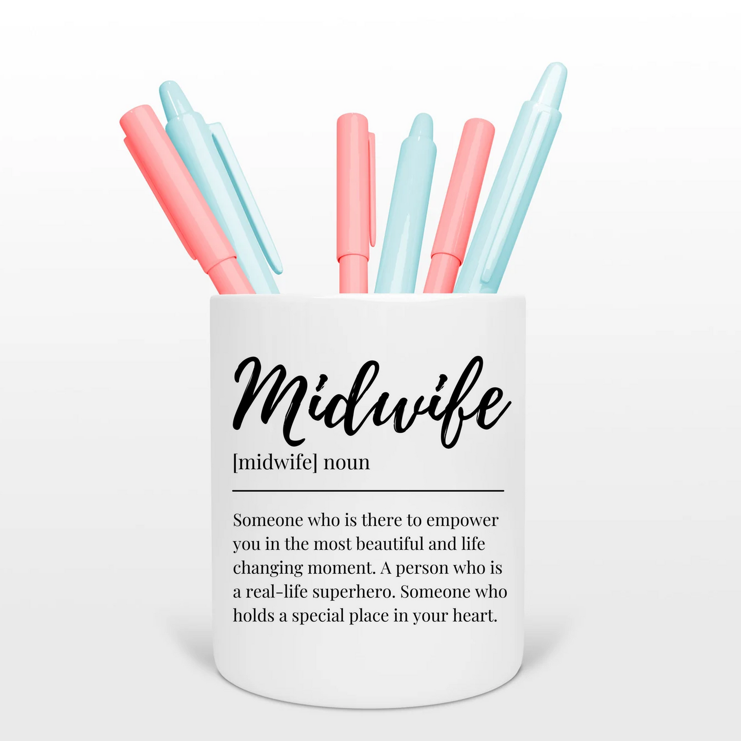 Midwife Ceramic Pencil Holder