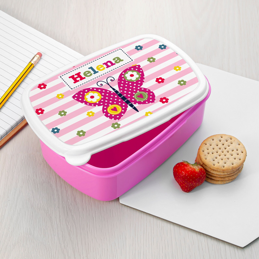 Pink Plastic Lunch Box